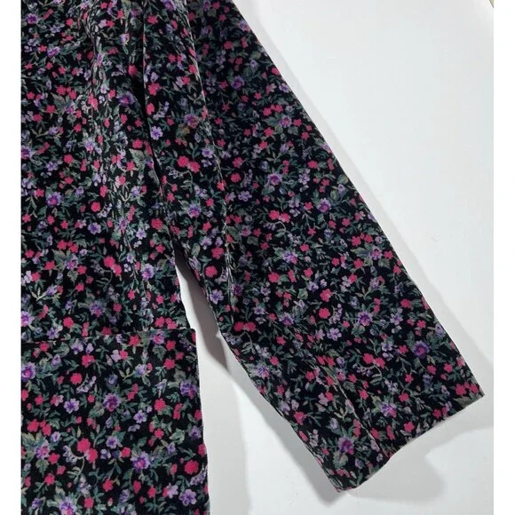 Vintage Kannum Designs Ditsy Floral Blazer Cottagecore Grannycore Women's 12 USA - Picture 5 of 9